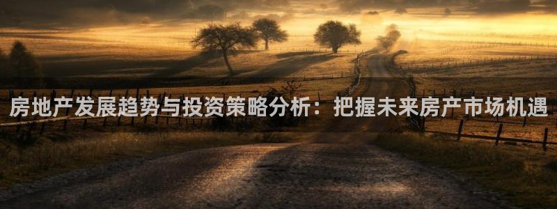 摩登招商虍金手指排名7：房地产发展趋势与投资策略分析：把握未