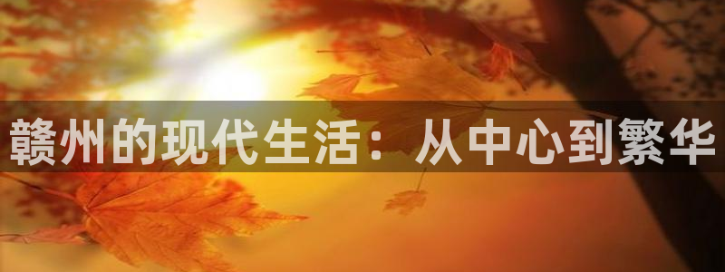 摩登7级：赣州的现代生活：从中心到繁华
