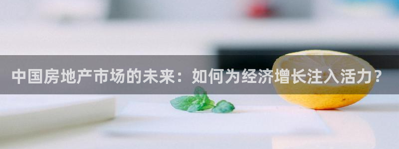 精品摩登7：中国房地产市场的未来：如何为经济增长注入活力？