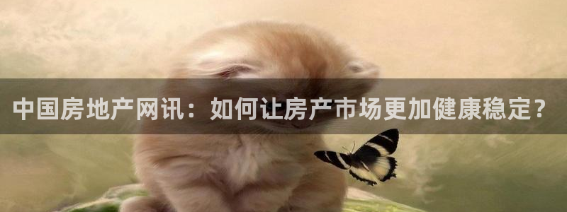 摩登7月3299O7：中国房地产网讯：如何让房产市场更加健康