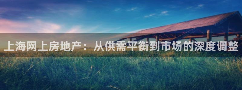 摩登7平台：上海网上房地产：从供需平衡到市场的深度调整