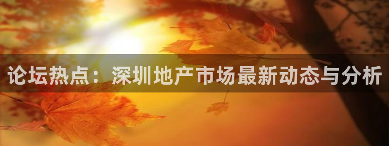 摩登7登录脱333OO：论坛热点：深圳地产市场最新动态与分析