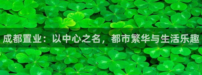 摩登7娱乐平台4：成都置业：以中心之名，都市繁华与生活乐趣