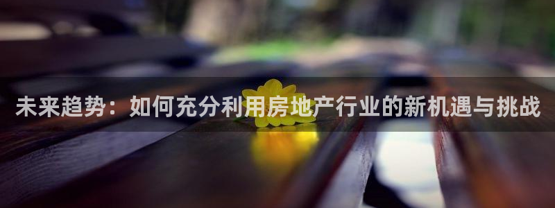 摩登6上7O667：未来趋势：如何充分利用房地产行业的新机遇