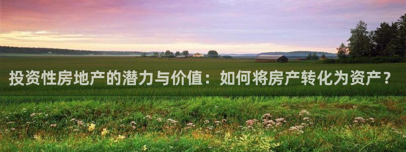 摩登3褚7O667：投资性房地产的潜力与价值：如何将房产转化