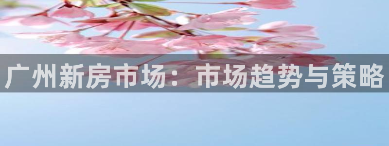 摩登7app下载：广州新房市场：市场趋势与策略